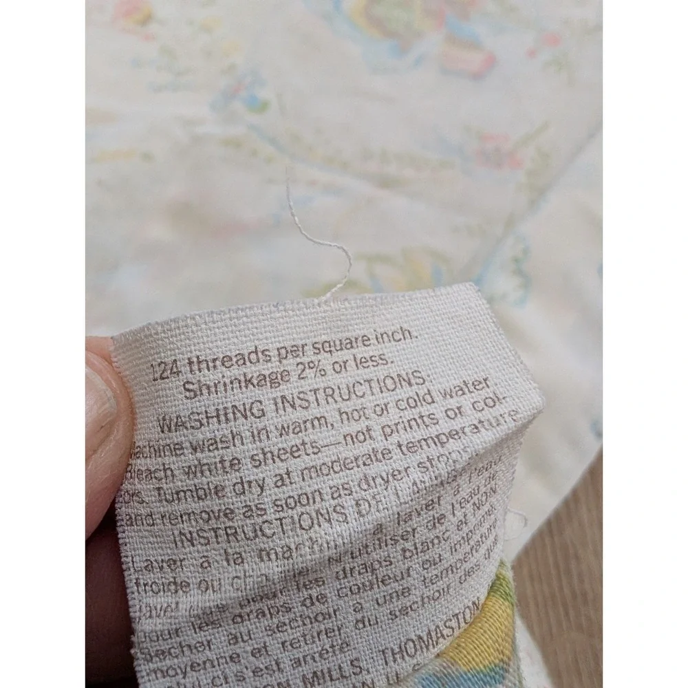 VTG THOMASTON STD PILLOWCASE NO IRON MADE IN THE USA